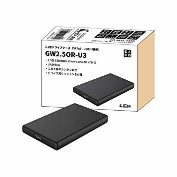 USB3.0 玄人志向 2.5型HDDケース GW2.5OR-U3_画像5