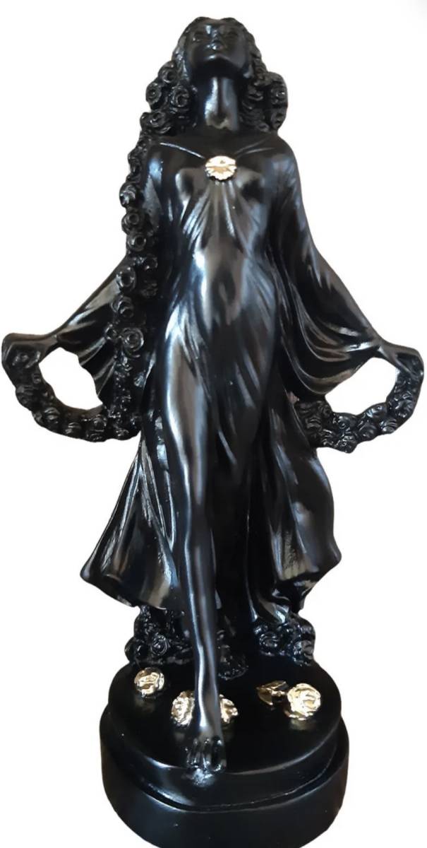 古代ギリシア アフローディテ 美の女神 立像 インテリア ブラック 新作販売 100％の保証 オブジェ