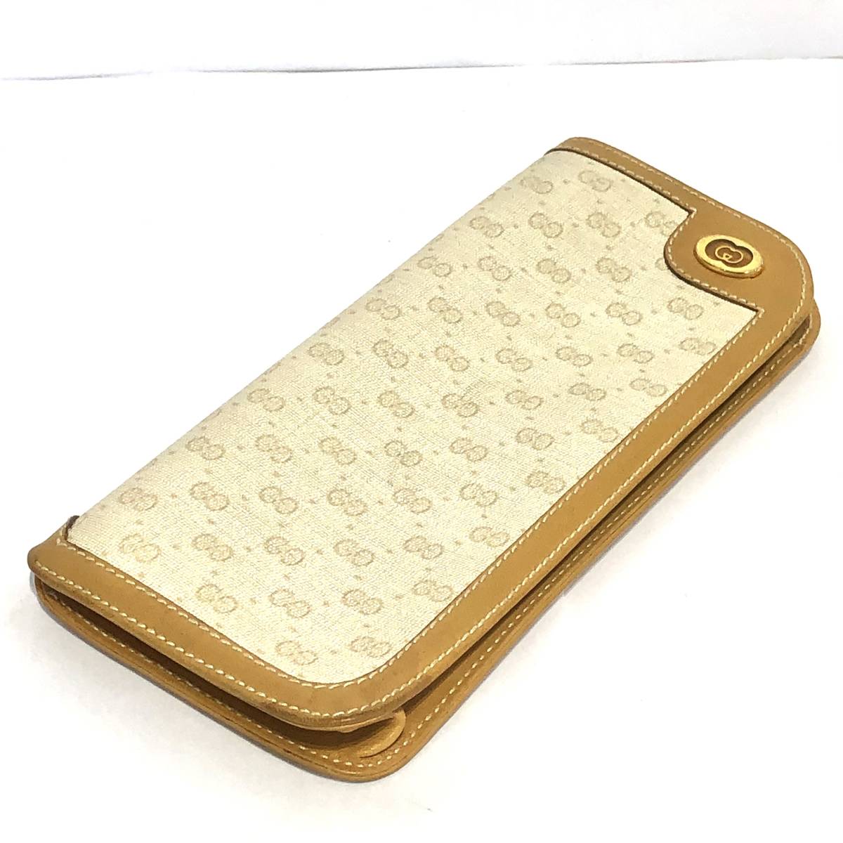 セール特価 メガネケース オールドグッチ GUCCI グッチ PVC×レザー ホワイトベージュ系 小物入れ ヴィンテージ オールドグッチ セール特価 メガネケース オールドグッチ GUCCI グッチ PVC×レザー ホワイトベージュ系 小物入れ ヴィンテージ オールドグッチ