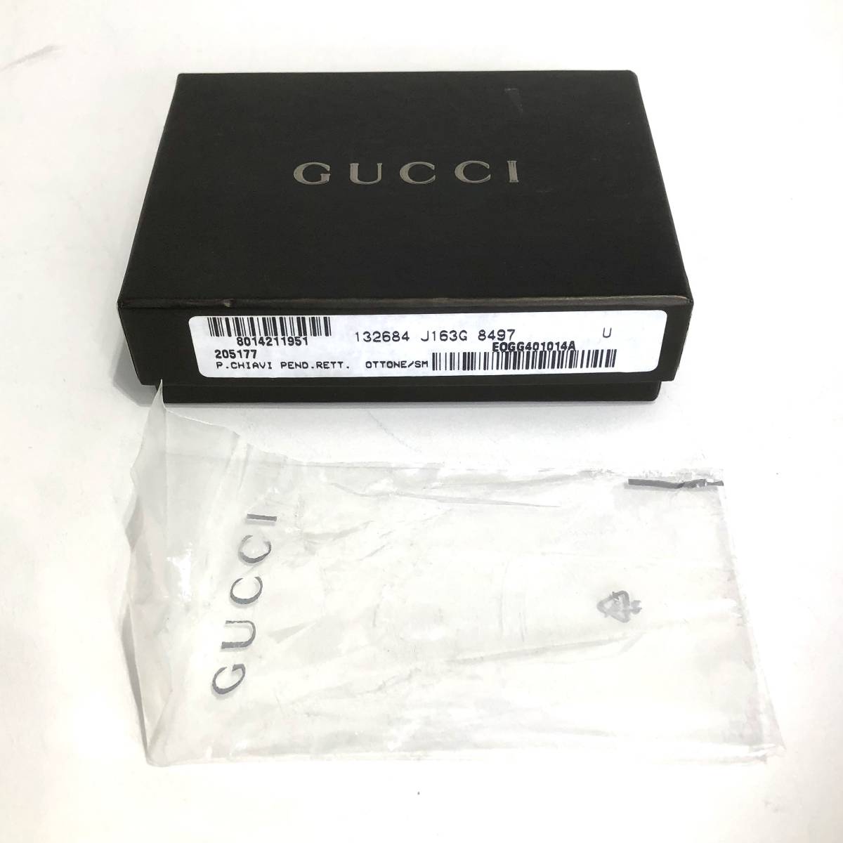  beautiful goods Gucci GUCCI key ring key holder Sherry line Vintage box attaching men's lady's man and woman use 