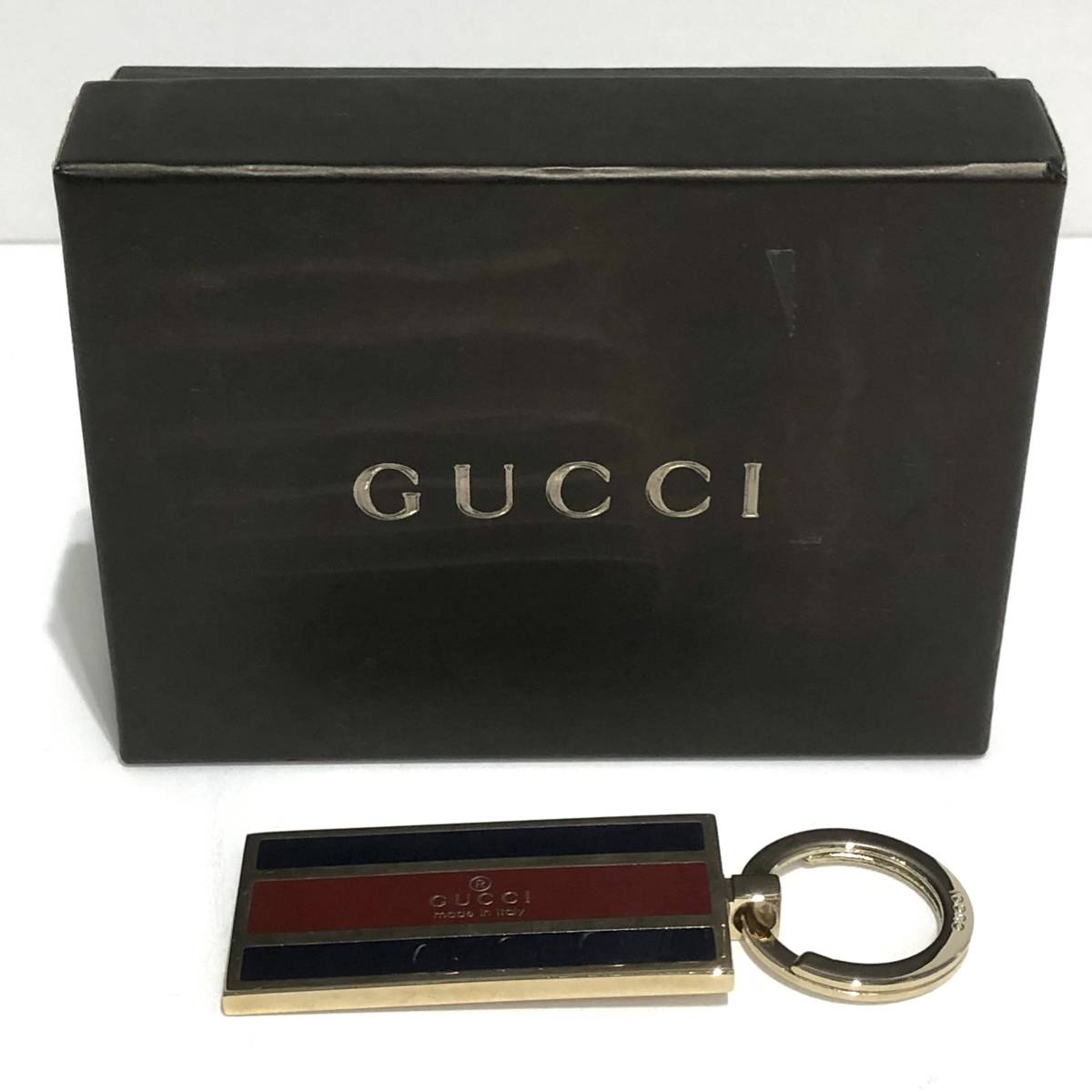  beautiful goods Gucci GUCCI key ring key holder Sherry line Vintage box attaching men's lady's man and woman use 