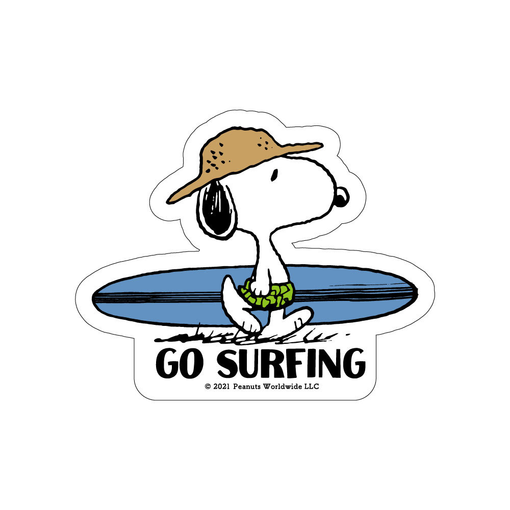 Paypayフリマ ピーナッツ Peanuts サーフステッカー Surf Sticker Snp スヌーピー サーフボード ミュージアム グッズ イラスト 画像 アフタ