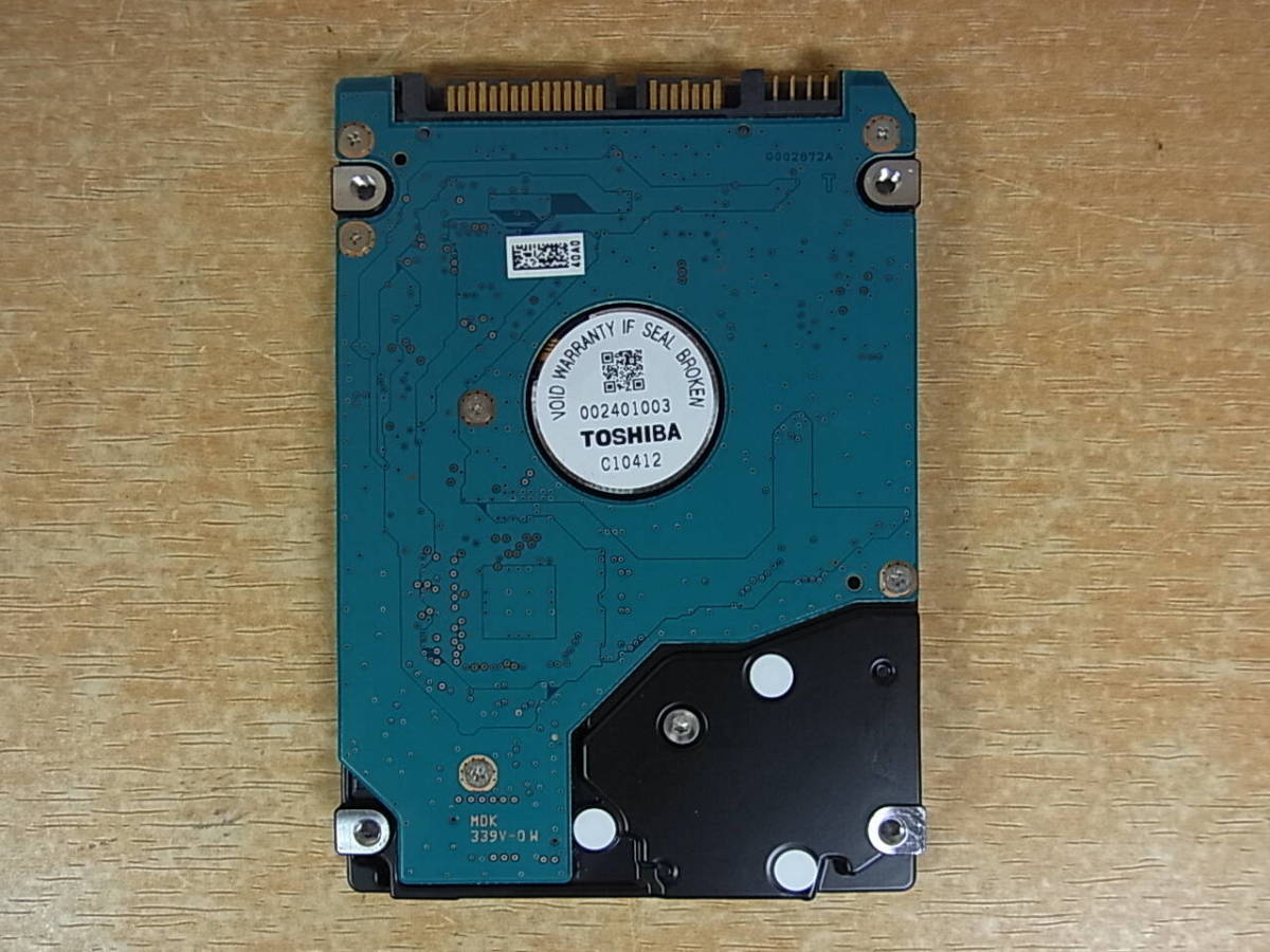 △B/899●東芝 TOSHIBA☆2.5インチHDD(ハードディスク)☆320GB SATA300 7200rpm☆MK3261GSYN☆中古品_画像3