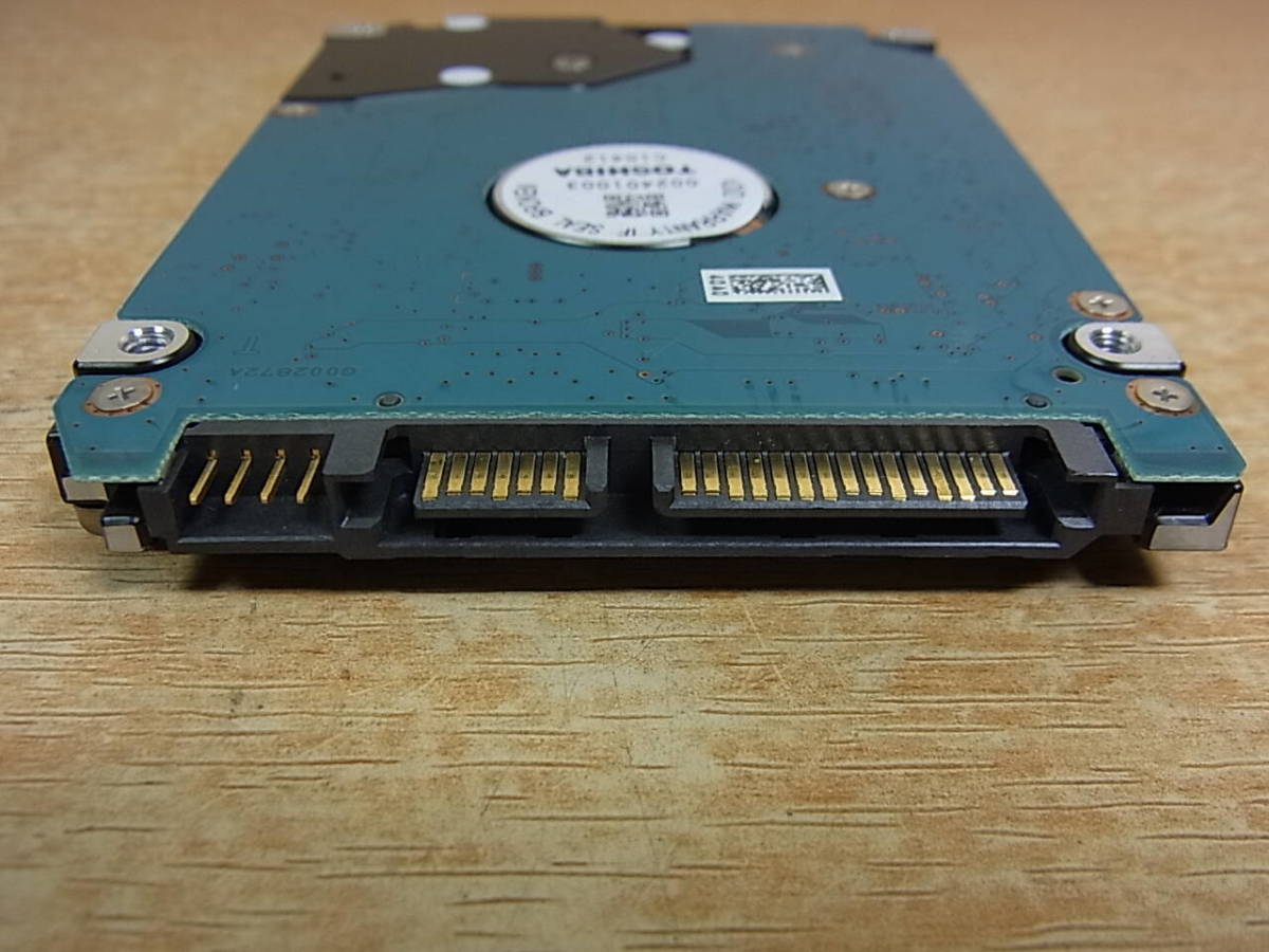 △B/899●東芝 TOSHIBA☆2.5インチHDD(ハードディスク)☆320GB SATA300 7200rpm☆MK3261GSYN☆中古品_画像5