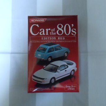 Car of the 80\'s Toyota Celica GT-R(ST182) white 1/64 size 