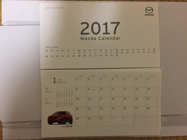 Paypayフリマ Mazda 17 卓上カレンダー フォト 4送料無料