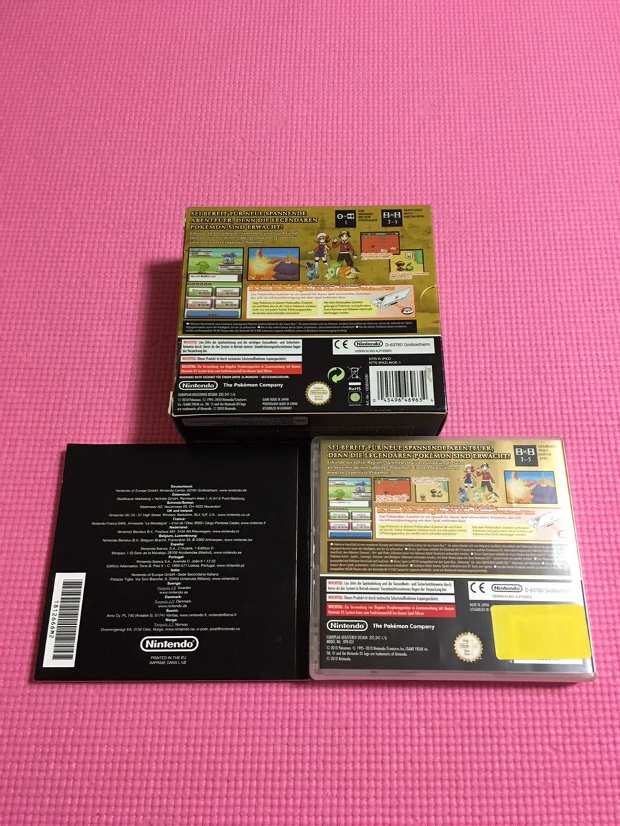 DS ポケットモンスター ハートゴールド 海外版 ドイツ語バージョン 