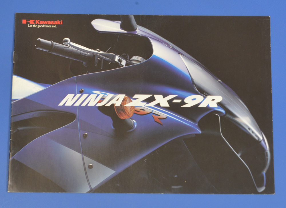 カワサキ　ニンジャ　ZX-9R　KAWASAKI　NINJA ZX-9R　2000~2001年　ZX900-E　 英語表記バイクカタログ　【K2001-12】_画像1