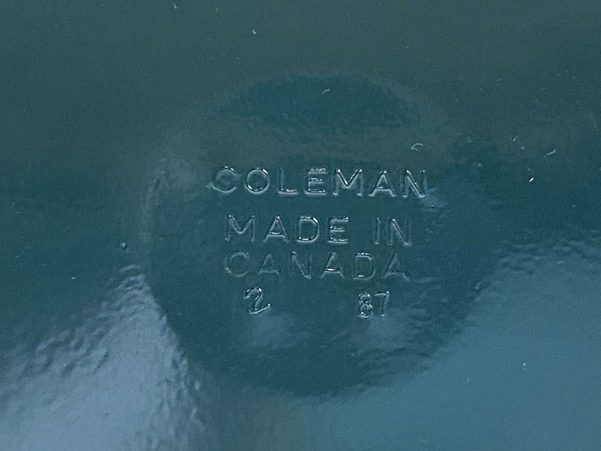 【新品タンク】コールマン Coleman 222A 濃緑のカナダ仕様 2/87製 チェックバルブ&ステム付き NOS ピークワンランタン 2107064126BP_画像7