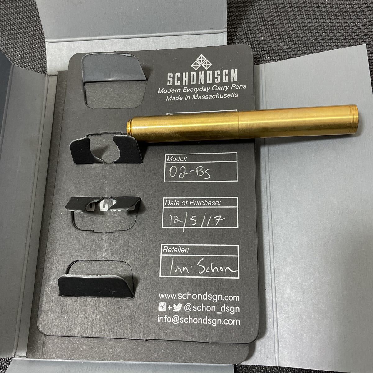 Schon design brass pen 検)ブラス 真鍮 Schon design brass pen 検)ブラス 真鍮