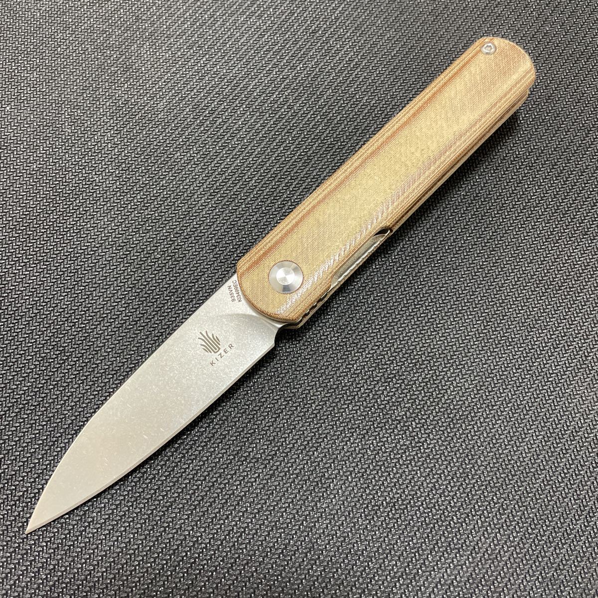 Kizer Feist Linen Micarta 検)EDC_画像1