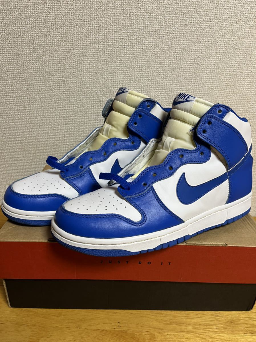 【新品】 98年製NIKE DUNK HIGH KENTUCKY 28cm US10 ROYAL BLUE ナイキ ダンク ケンタッキー ロイヤル ブルー ビンテージ デッドストック_画像1