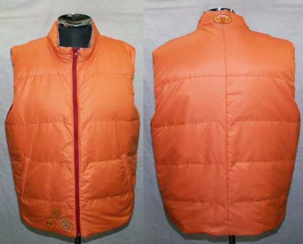  new goods reversible ( orange, red, red )70%OFF green Club down vest 52 7622