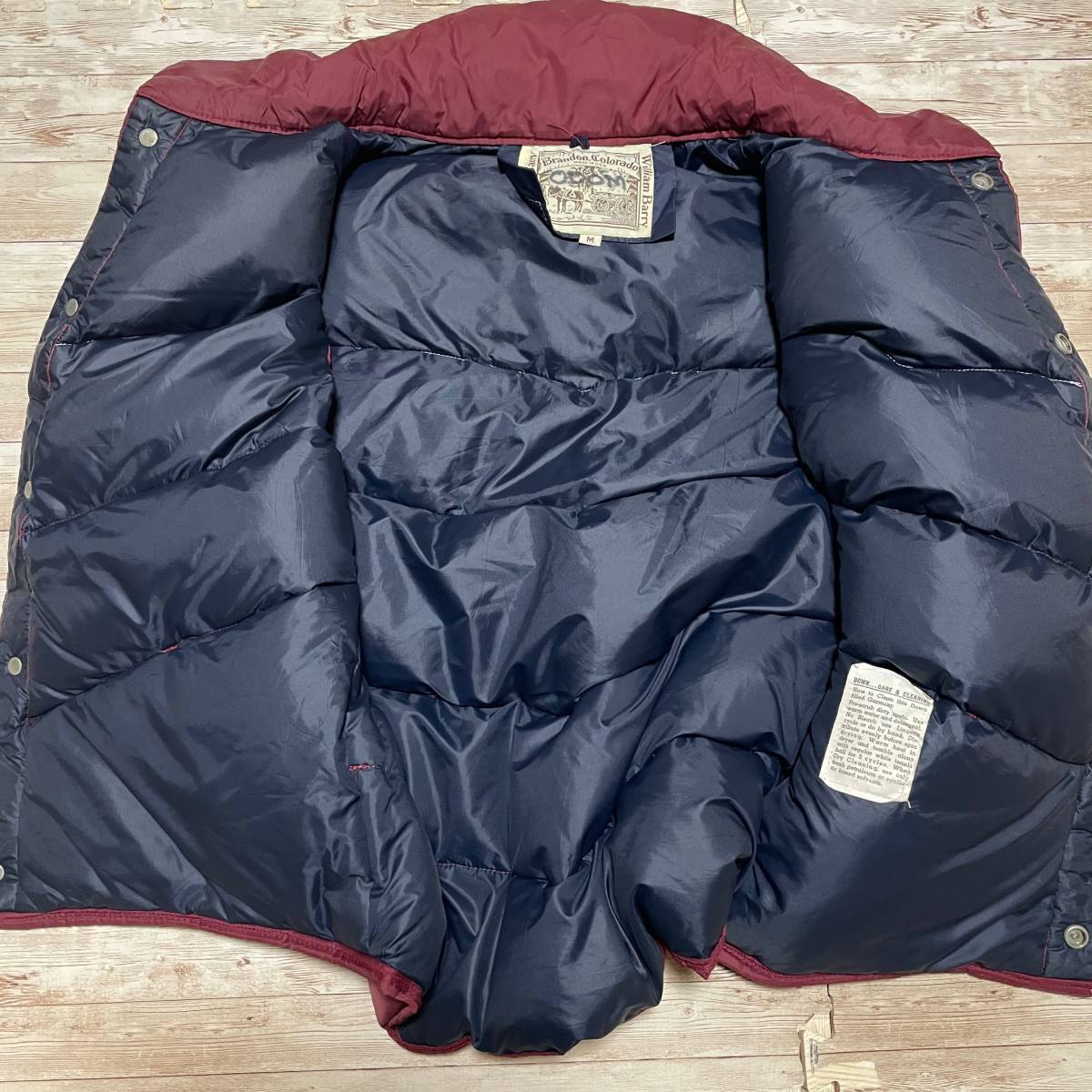 70s 80s Vintage William Barry ダウンベスト