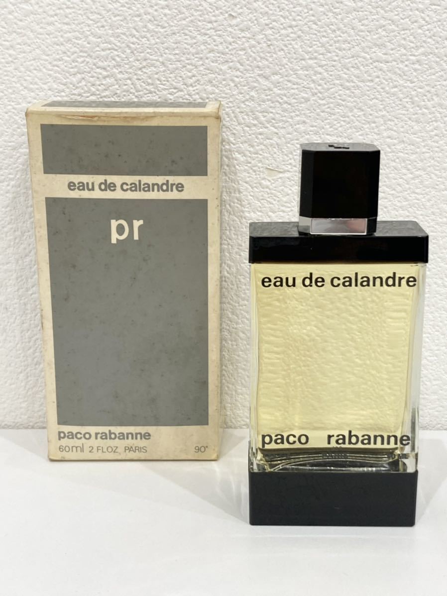 paco rabanne パコラバンヌ eau de calandre カランドル 60ml ほぼ満量_画像1