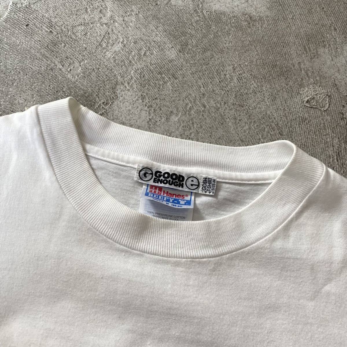 90s Vintage GOODENOUGH GDEH ビンテージ グッドイナフ GOOD ENOUGH 【即納!最大半額!】 1993 初期オリジナルgoodenough カレッジT GDEH グッドイナフ Tシャツ/カットソー(半袖/袖なし)