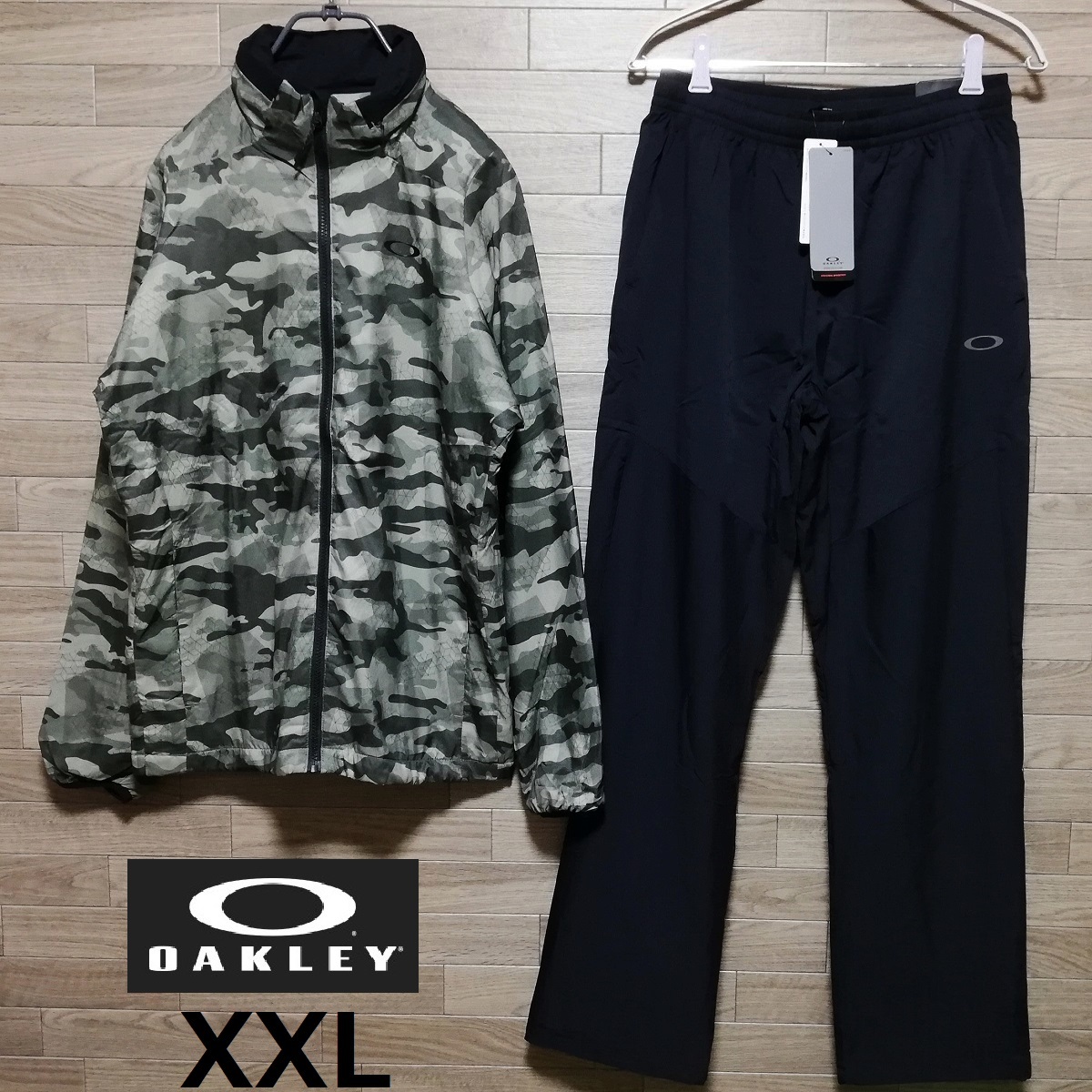 2XL 新品 OAKLEY オークリー 迷彩 グラフィック カモ ウインド ジャケット パンツ 上下 セット XXL 緑 未使用 撥水 防風 保温  秋冬 ゴルフ product details Proxy bidding and ordering service for auctions  and shopping