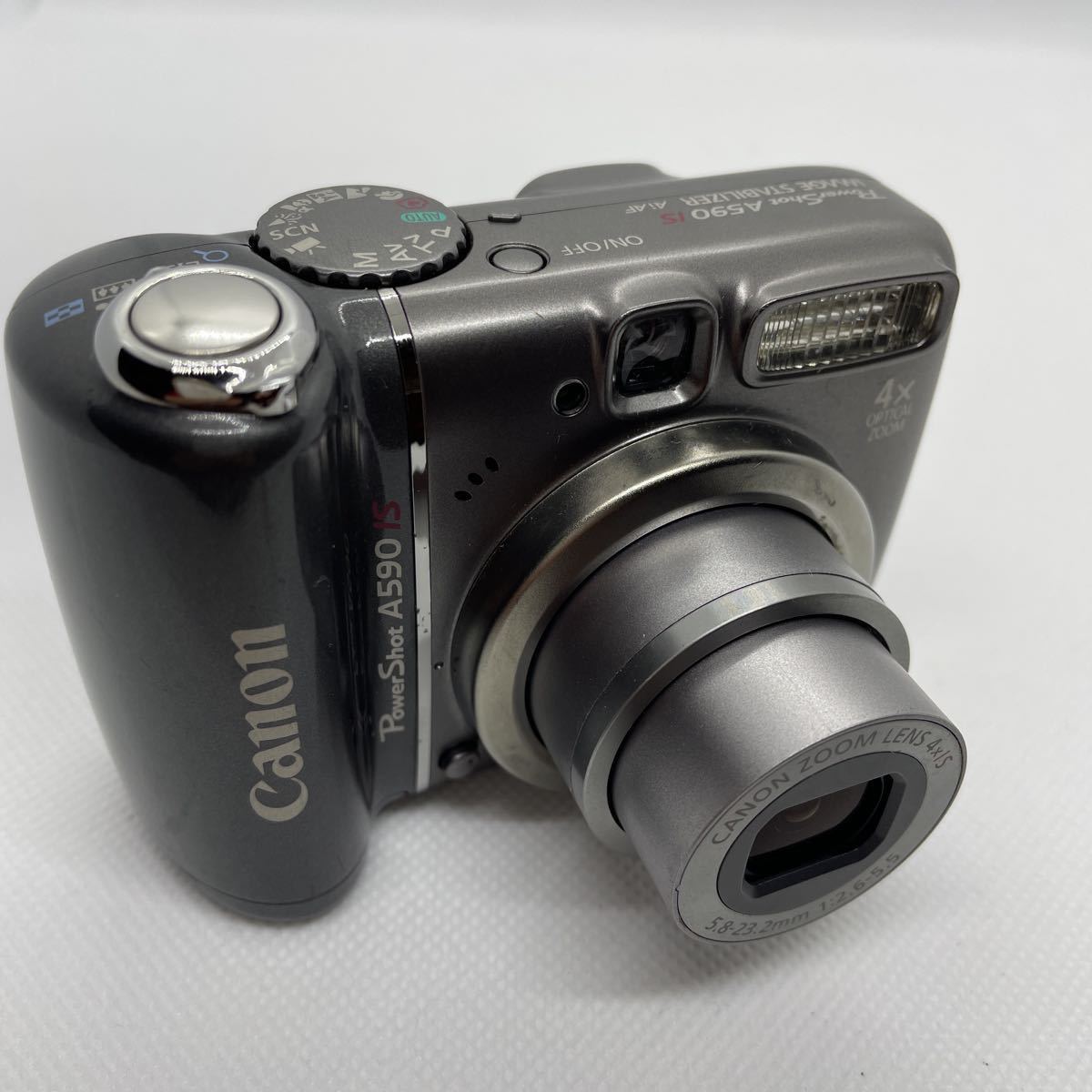 美品　Canon PowerShot A590IS キャノン 単三電池 デジタルカメラ デジカメ d7k164sm_画像1