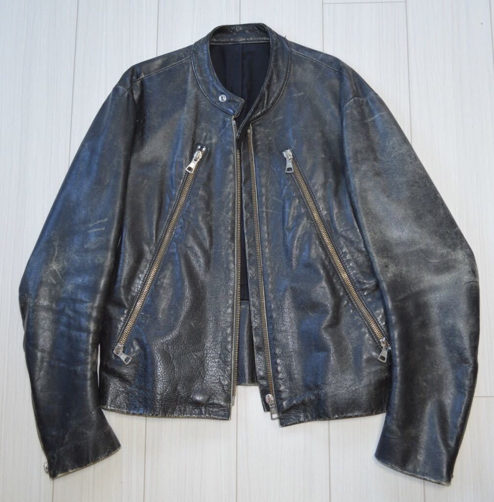 本人期 マルジェラ Margiela 5Zip ライダース 08AW 44 黒 本人期 マルジェラ Margiela 5Zip ライダース 08AW 44 黒