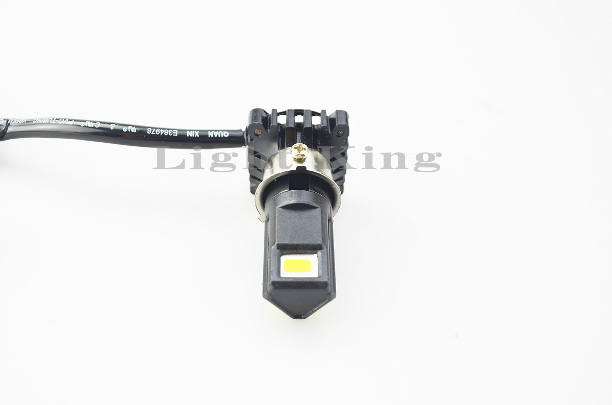 バイク専用 超ミニ型バルブ LED Hi Lo ファンレス 2500LM 3面発光 ヘッドライト H4 PH7 PH8兼用 ジョグアプリオ YS50SタイプII/BW'S100_画像3