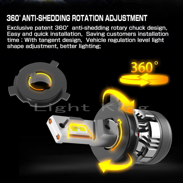 V8ターボファン 強烈出力パワー 55W 12000LM H4 バイク用 カスタム 360度 LED ヘッドライト 0.1秒点灯 ストリートファイター848_画像8