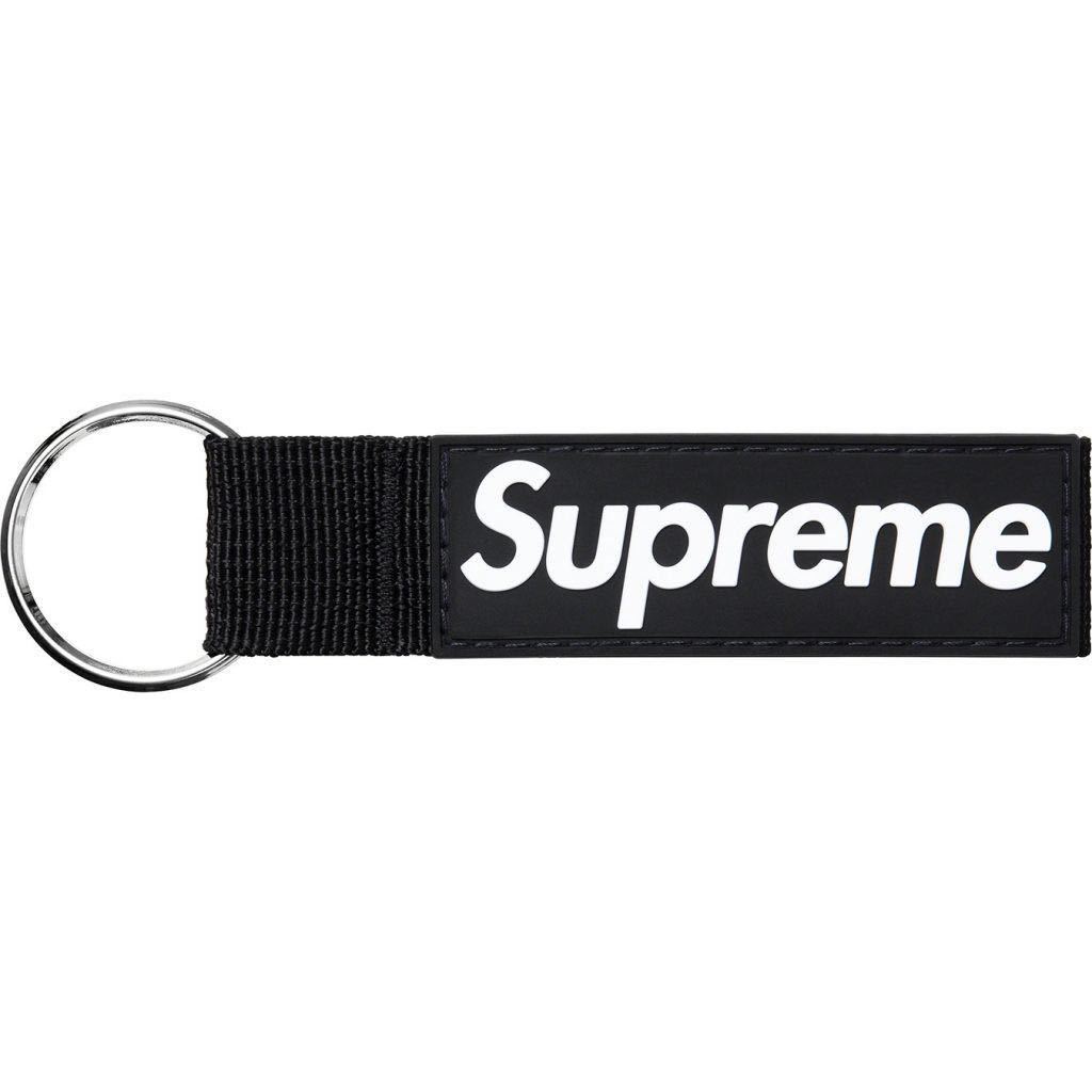 2個セット supreme webbing keychain red black シュプリーム キー