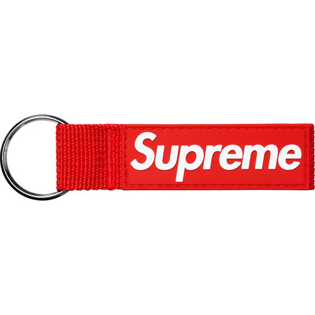 2個セット supreme webbing keychain red black シュプリーム キー