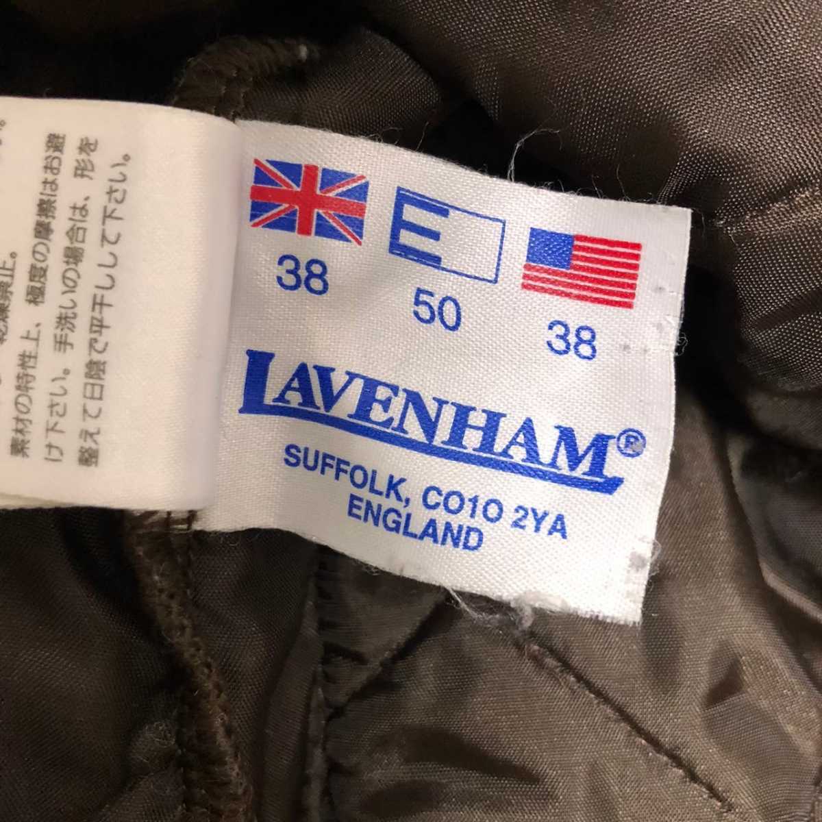 LAVENHAM ラベンハム キルティング ジャケット コーデュロイ イングランド製 ブラウン 茶_画像7