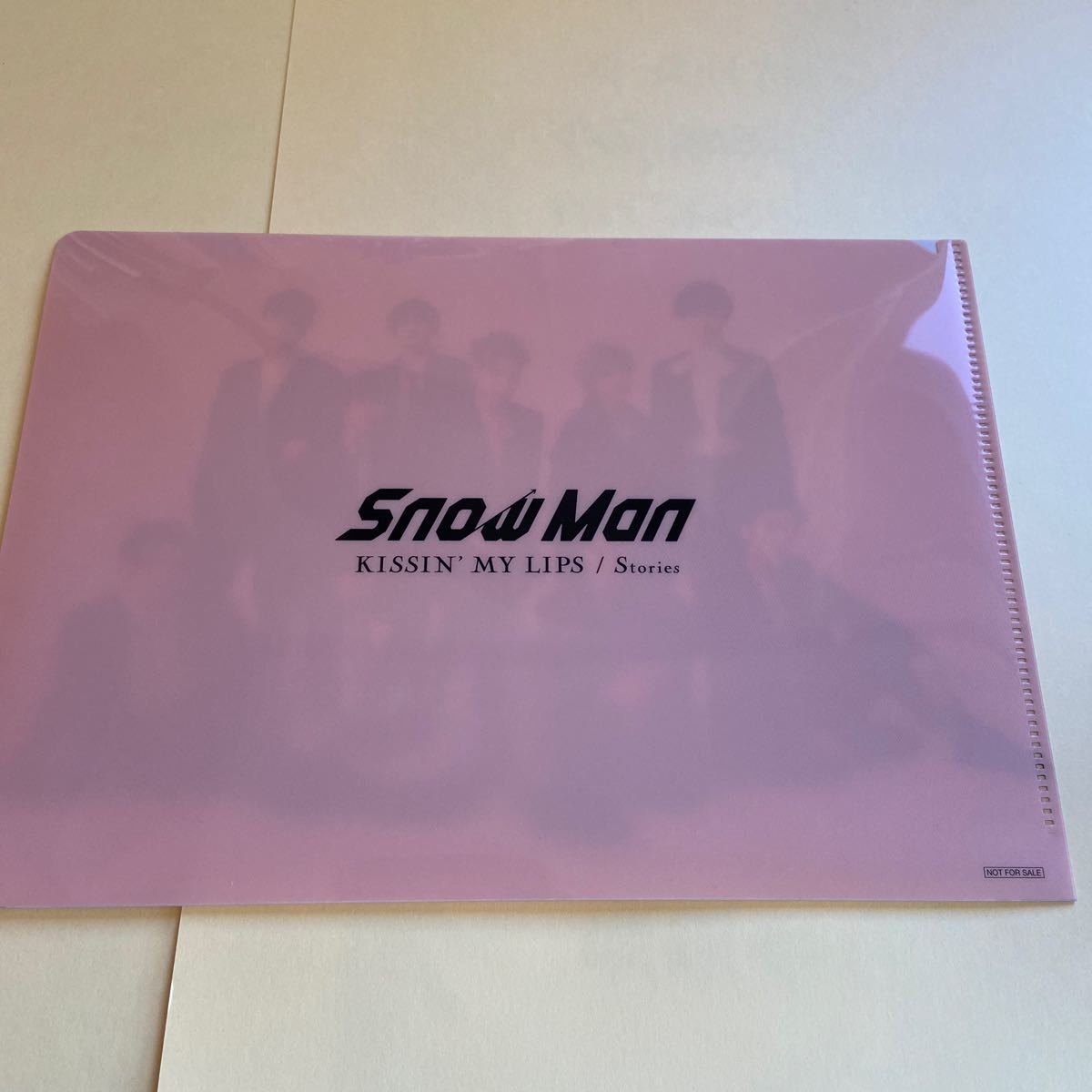 SnowMan KISSIN' MY LIPS/Stories 特典 A5サイズクリアファイル 3枚セット
