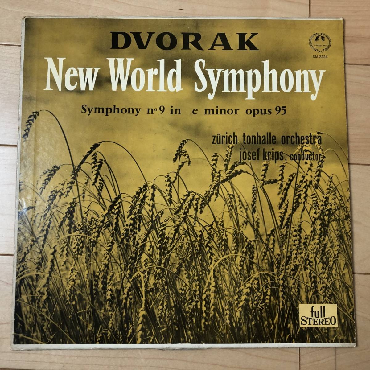 ◆ LP レコード DVORAK ドヴォルジャーク 新世界より ドボルザーク クリップス - チューリッヒ・トーンハレ管弦楽団 クラシック 27599_画像1