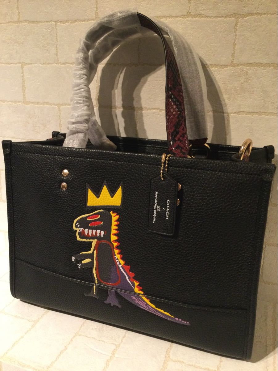 新品 新作 COACH コーチ バスキアコラボ トートバッグ 恐竜 新品 新作 COACH コーチ バスキアコラボ トートバッグ 恐竜