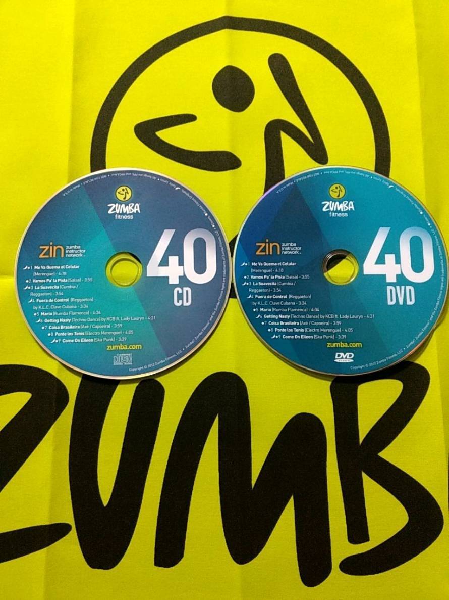 ZUMBA ズンバ ZIN31 ～ ZIN40 CD ＆ DVD 20枚セット ZIN31 ZIN32 ZIN33