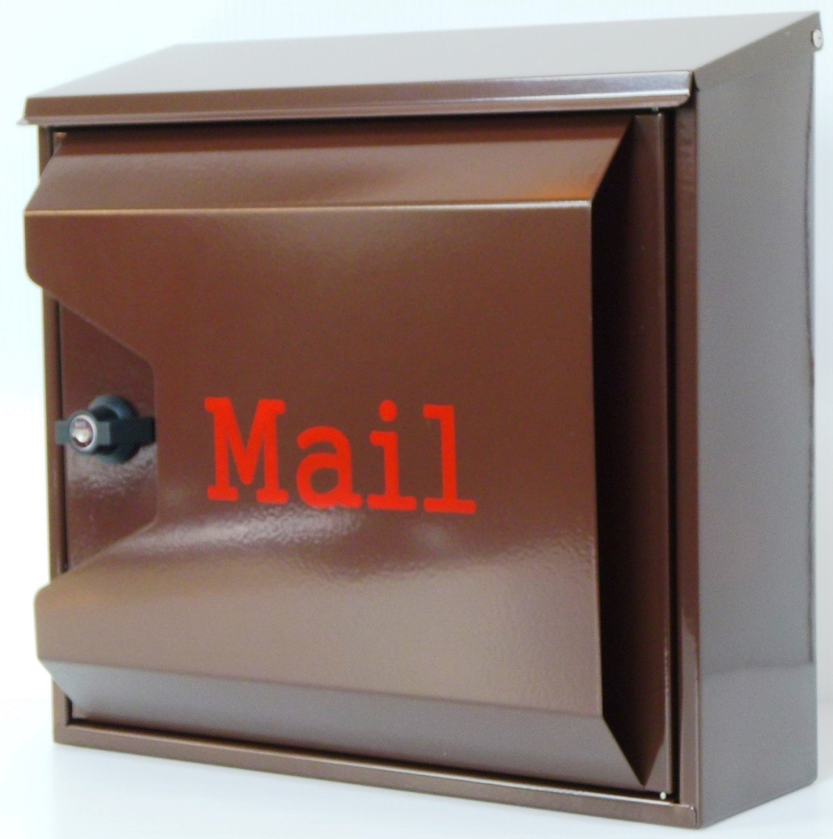 郵便ポスト郵便受けおしゃれかわいい人気北欧モダンデザイン大型メールボックス 壁掛けプレミアムステンレス ブラウン色ポストpm042