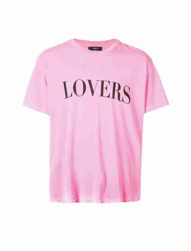正規新品 19SS AMIRI アミリ LOVERS ラヴァーズ Tシャツ ネオンピンク
