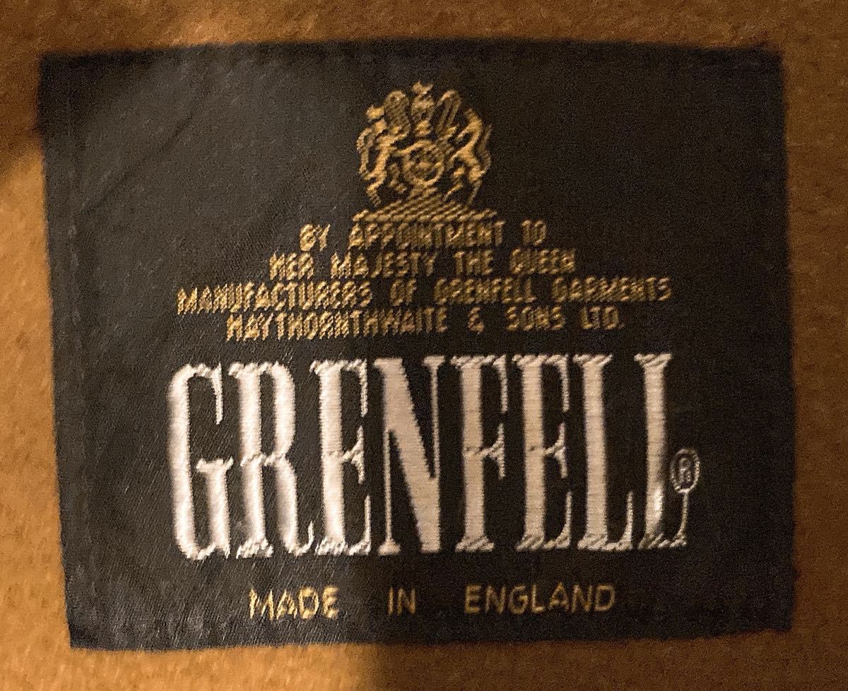 美品 GRENFELL グレンフェル ガンクラブチェック フィールドコート ステンカラーコート ゲームジャケット 42 ヴィンテージ 英国製 vintage_画像4