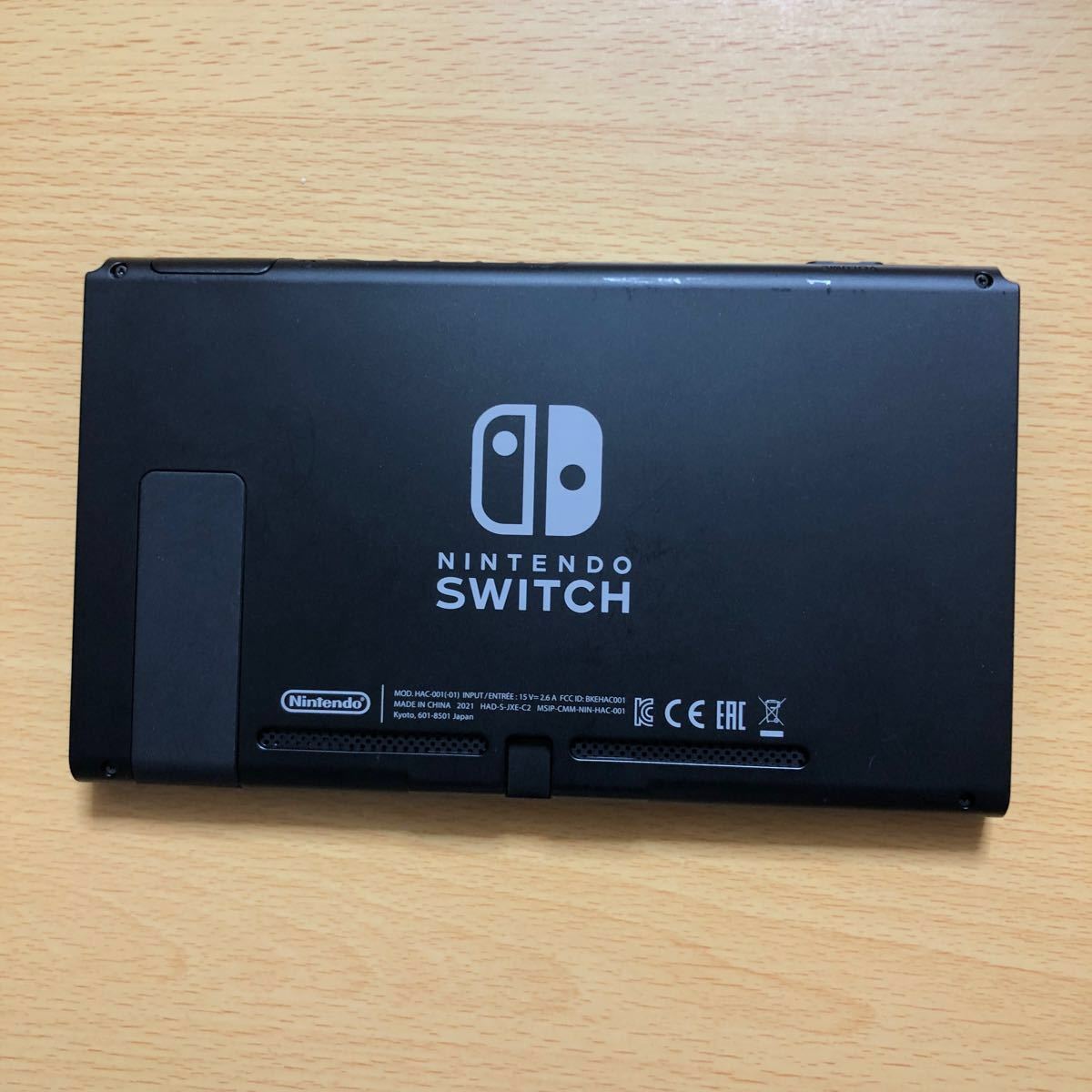 ★Nintendo Switch本体 グレー　極美品　任天堂メンテ済　バッテリー強化版　修理明細・付属品完備　microSD付