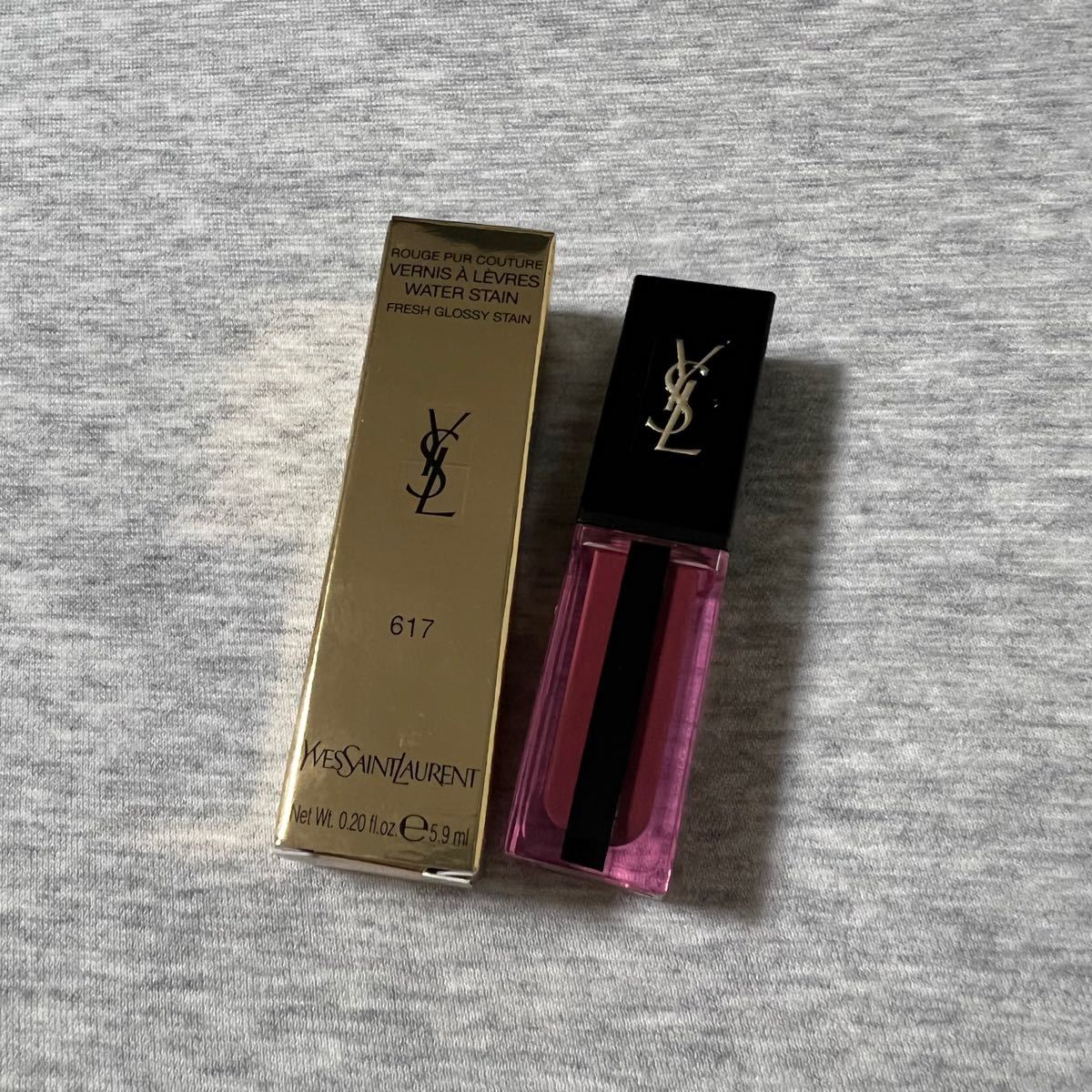 人気色 YSL ルージュ ピュールクチュール ヴェルニ ウォーターステイン 617  イヴ・サンローラン