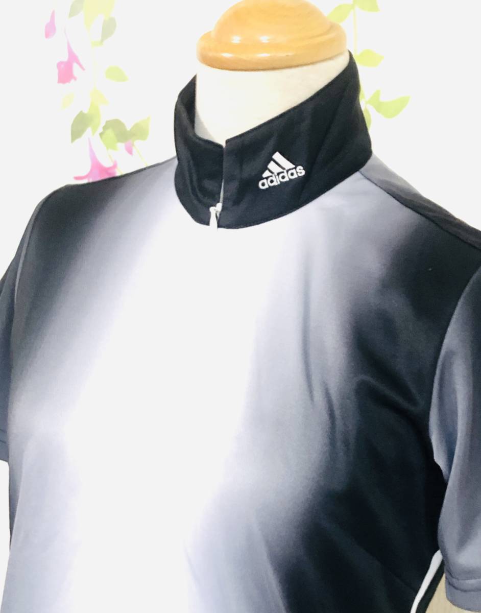 【期間限定特価】 アディダス adidas 半そでゴルフウエア(ブラックグラデーション)レディースS ジュニア アディダス 【期間限定特価】 アディダス adidas 半そでゴルフウエア(ブラックグラデーション)レディースS ジュニア アディダス