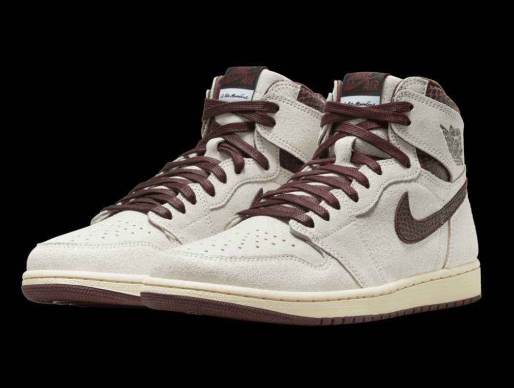 A Ma Manire Nike Air Jordan 1 RETRO High OG Sail and Burgundy ア