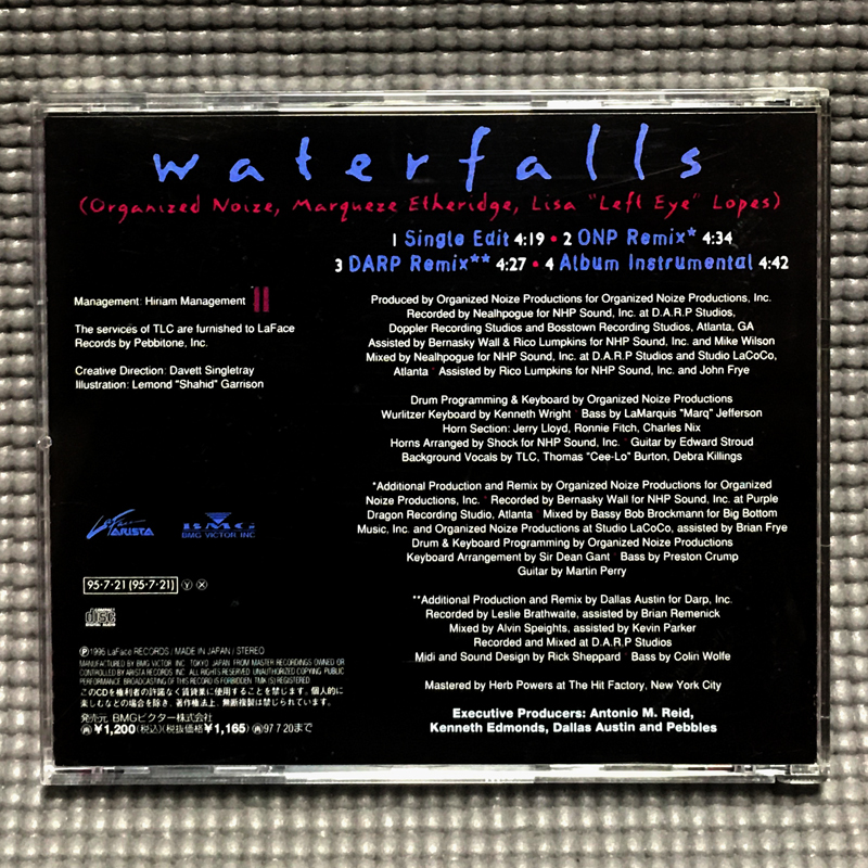 【送料無料】 TLC - Waterfalls 【CD】 Organzied Noize Dallas Austin / LaFace Records - BVCA-8804_画像2