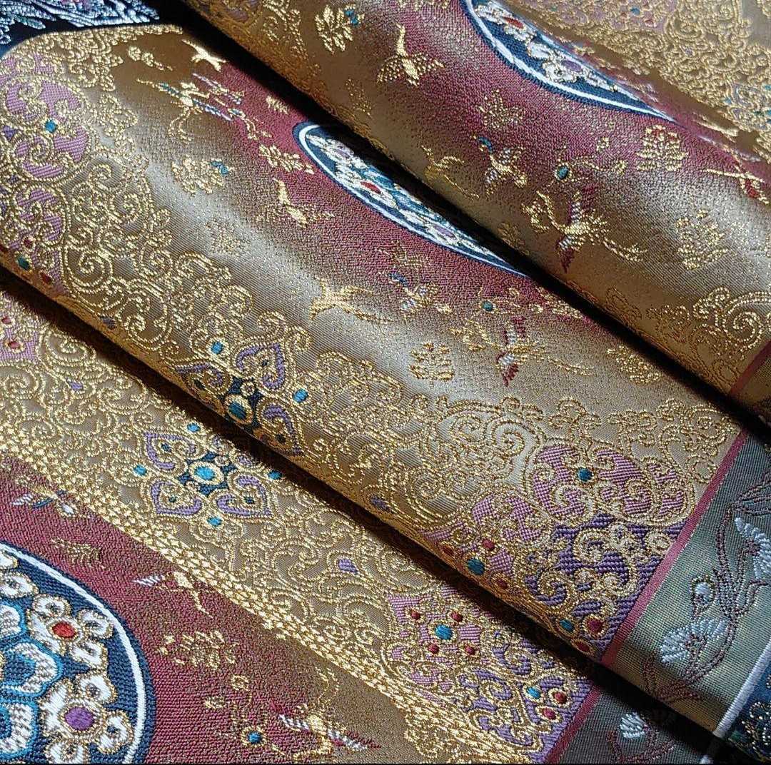 正絹 袋帯 六通柄 となみ帯 正倉院文様 | arvotulkki.fi