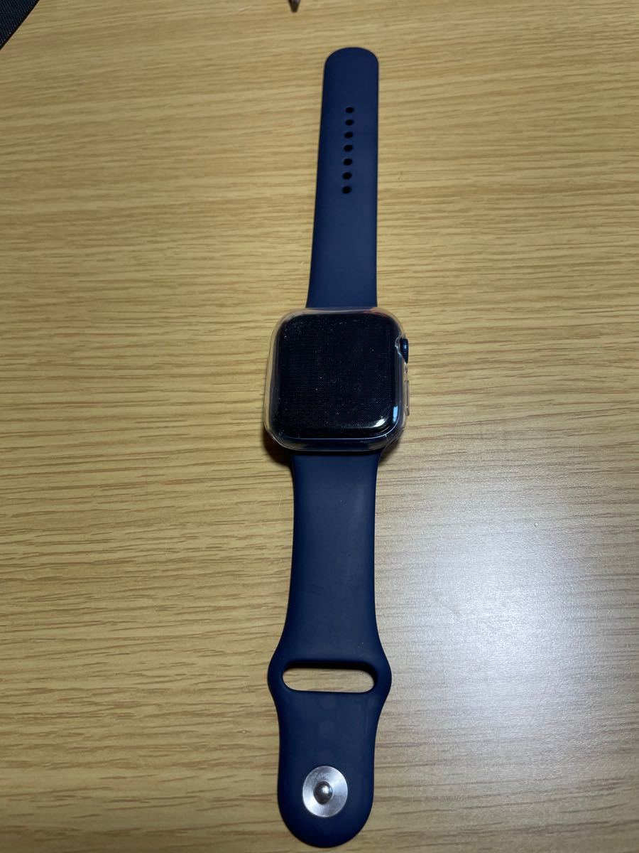 Apple Watch 6 44mm ブルーアルミニウム ネイビースポーツバンド