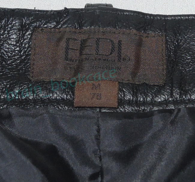 FEDI（フェディ）／ストレート ブラックレザーパンツ-051302/W78- ／管KDO ※手渡し可_画像3