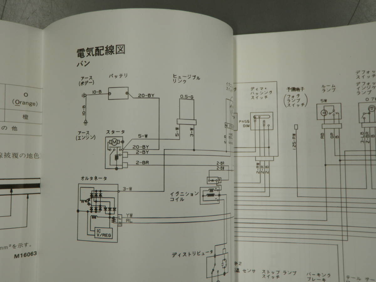 ミニキャブ　1984-6 U11T U11V U12T U12V　旧車　構造概要　配線図　希少 B880_画像9