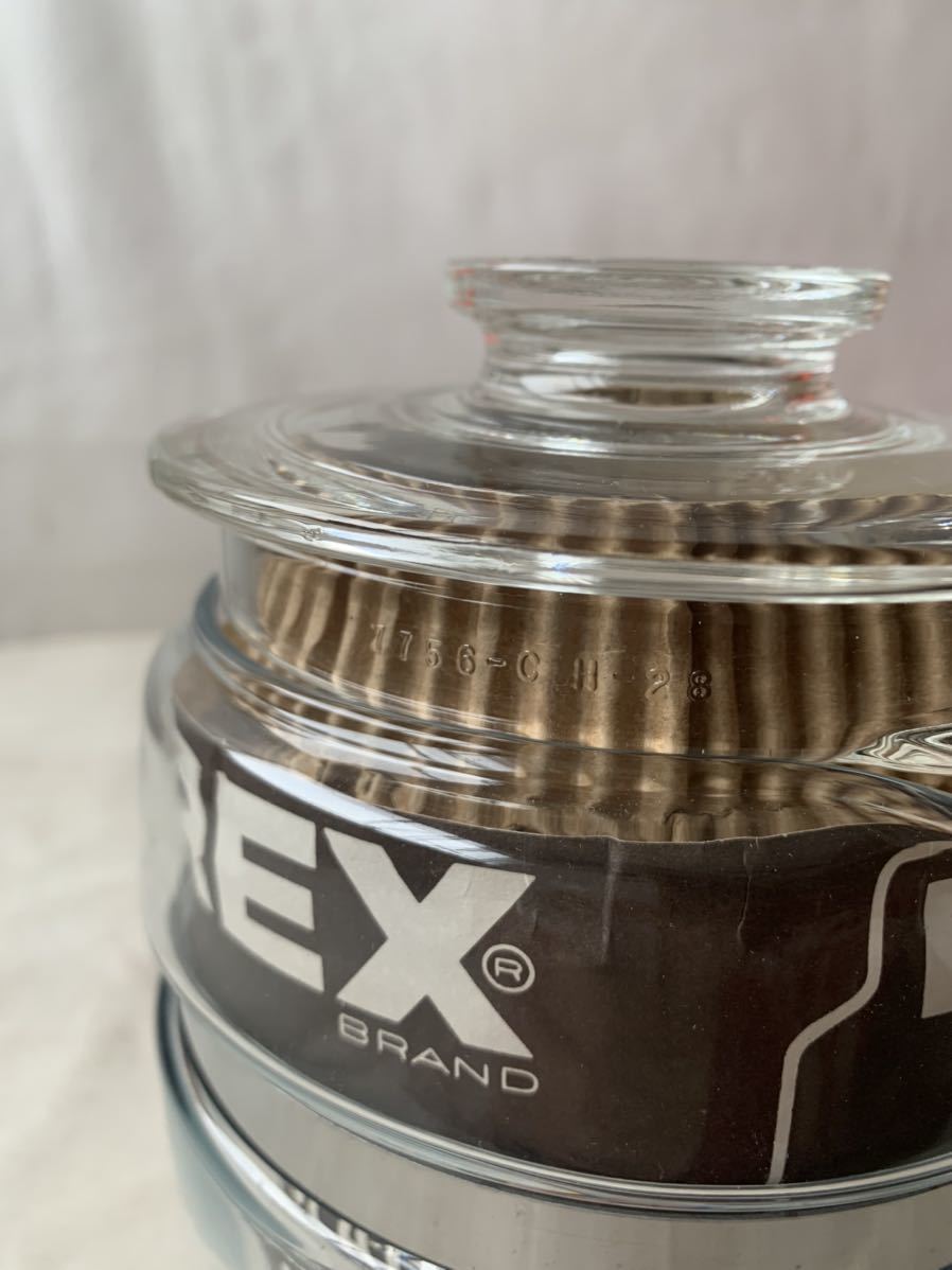  rare dead stock box attaching Old Pyrex percolator 6 cup PYREX interior display antique Vintage collection miscellaneous goods 
