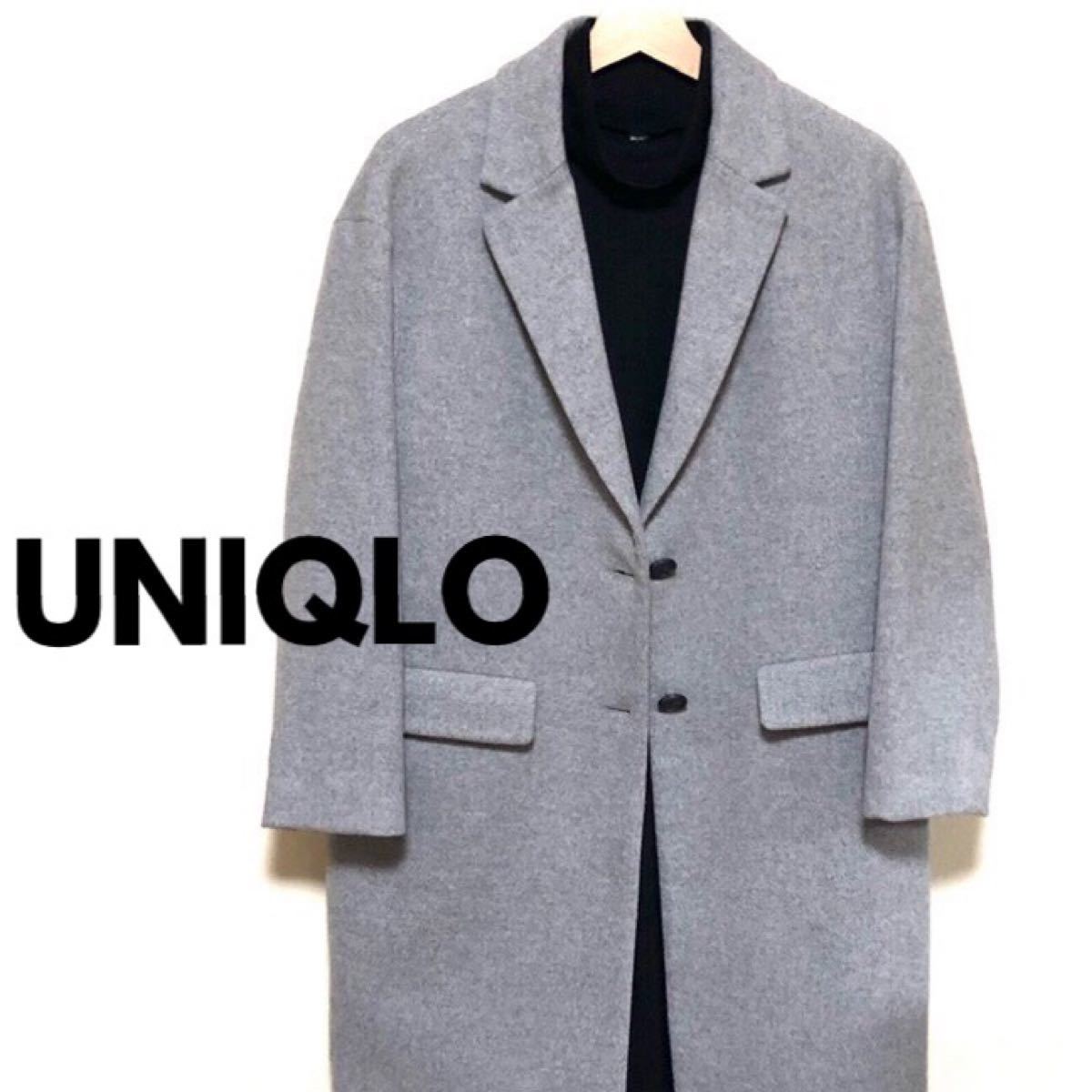 UNIQLO(ユニクロ) レディース チェスターコート Sサイズ ライトグレー