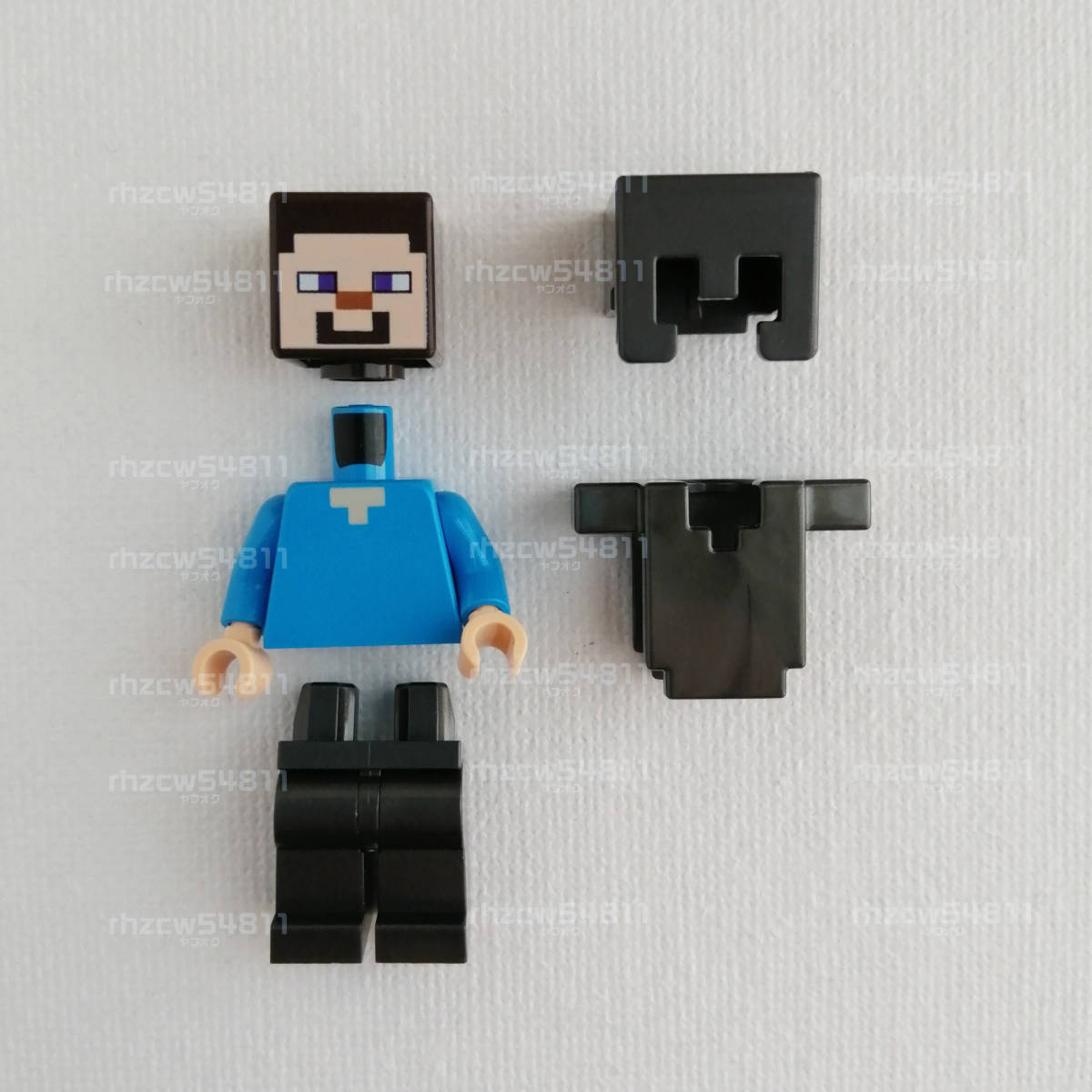 Paypayフリマ レゴ Lego マインクラフト Minecraft マイクラ スティーブ ネザライト 装備 防具 ミニフィグ ヘルメット チェストプレート 防具