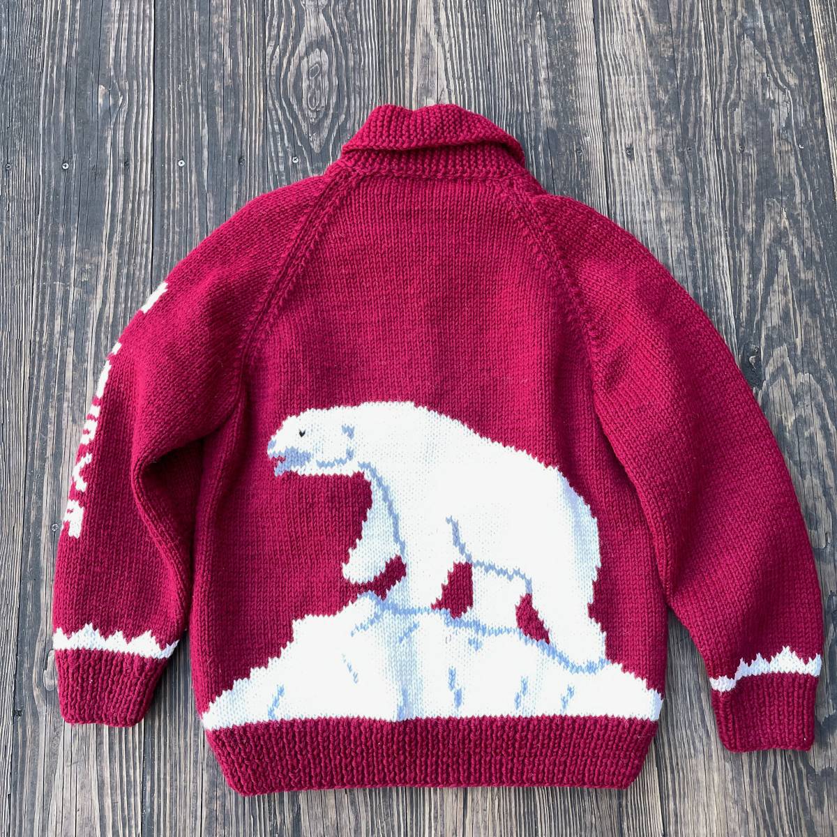 激安新品大特価  Alaska柄 カウチンセーター sweater レア！Cowichan ニット/セーター