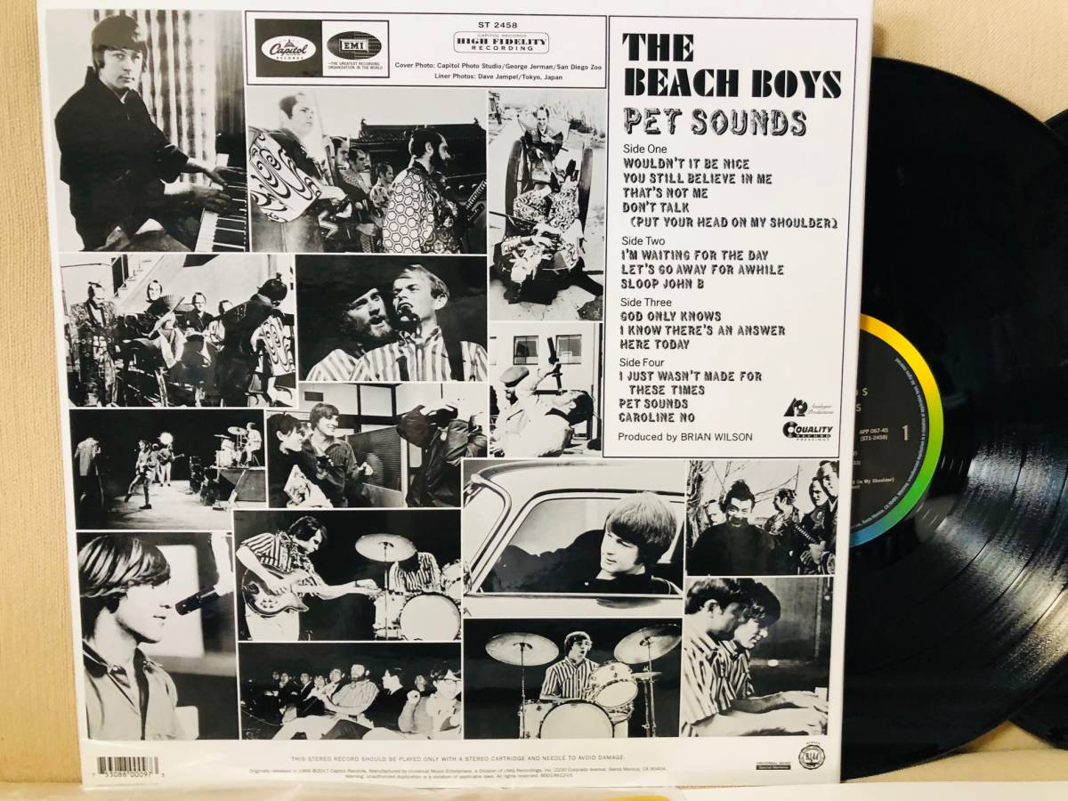 即決送無】新同 高音質 2LP 45回転 名盤 Beach Boys Pet Sounds レア