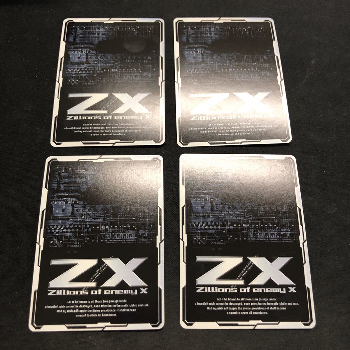 即決Σ中古品　Z/X モメントシャドウ ツィー　ホロ　4枚_画像2